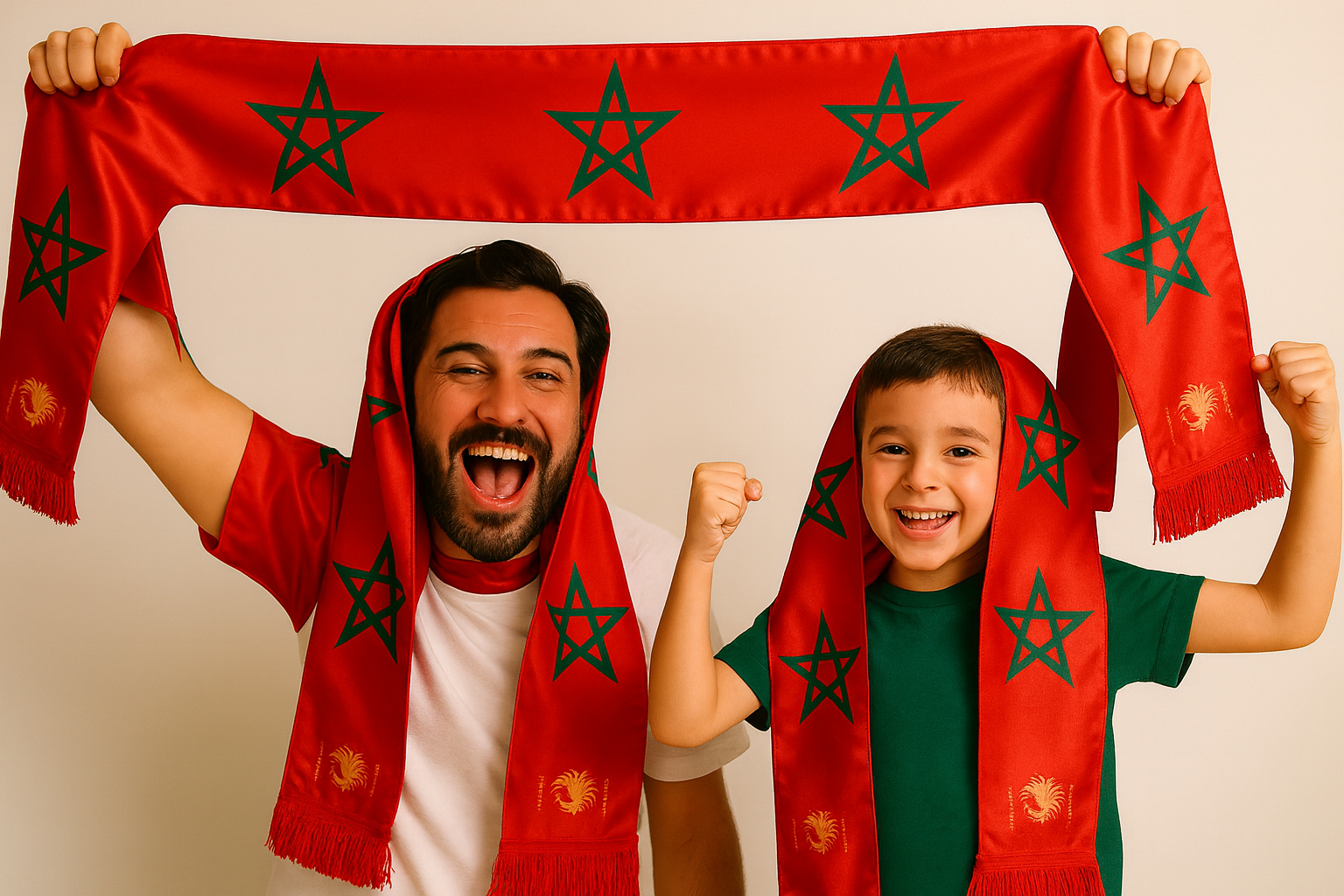 Écharpe Satin Maroc — signée Morocco Fan Club — vue 2